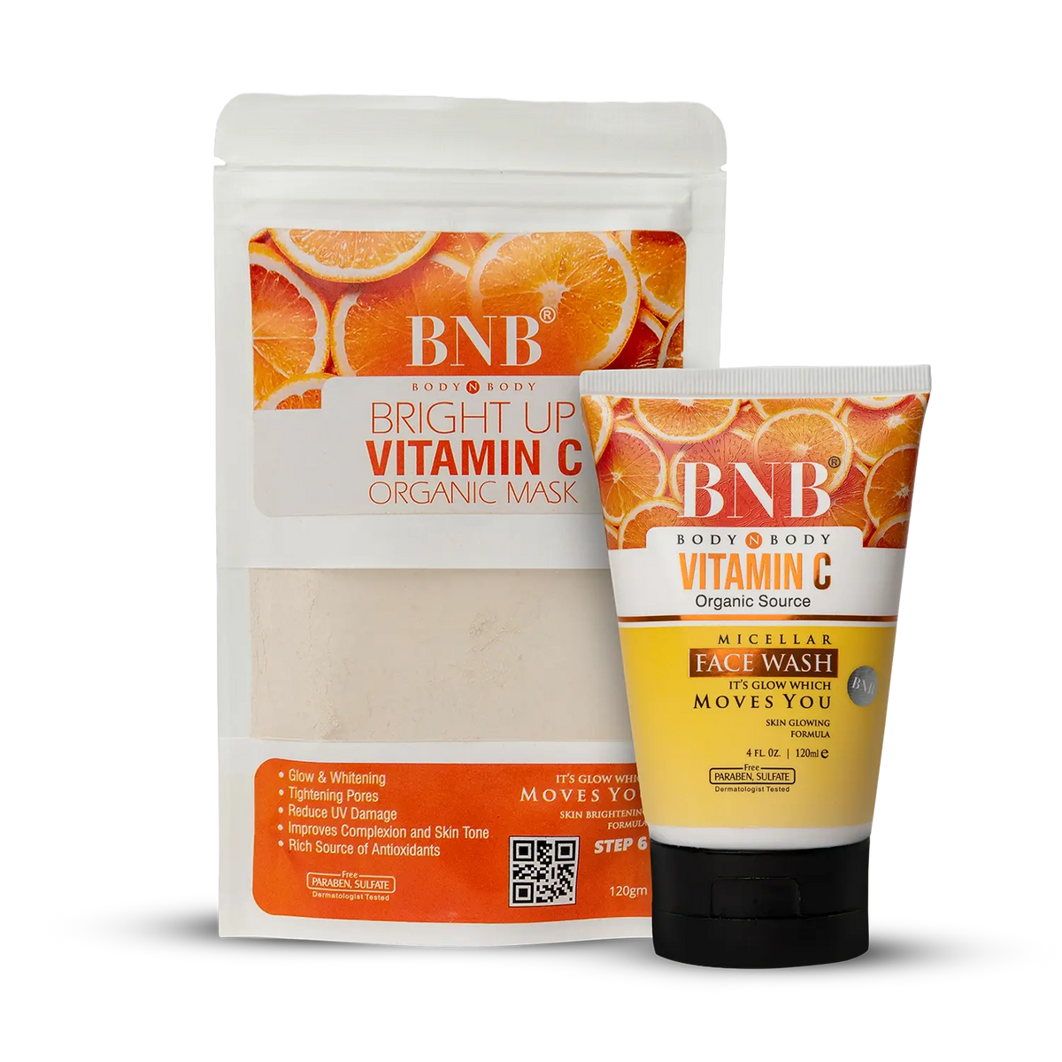 Bright Up Vitamin C Mask And Face Wash