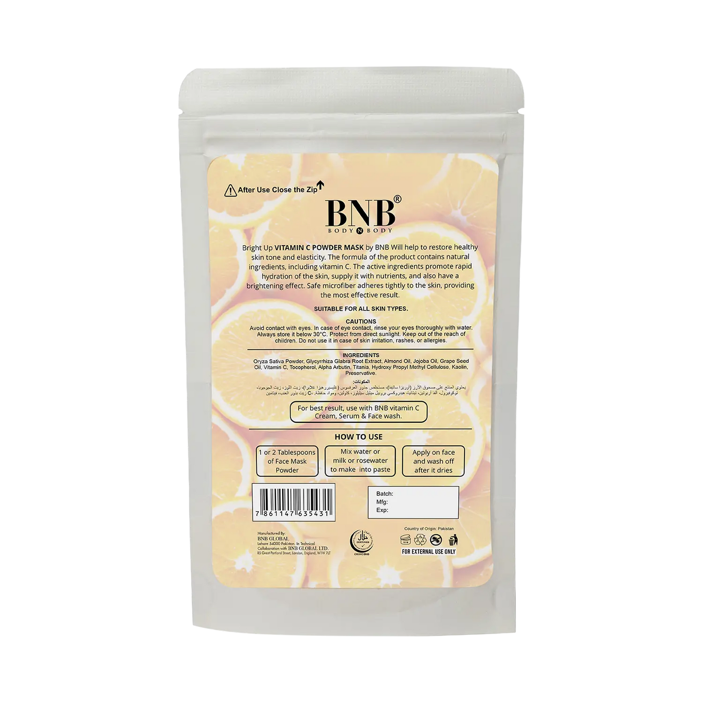 BNB Bright Up Vitamin C Mask