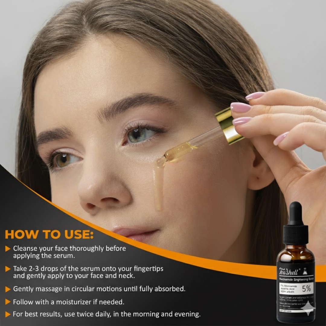 Teashell Niacinamide Brightening Serum Fades Dark Spots, Evens Skin Tone & Boosts Glow (Copy)